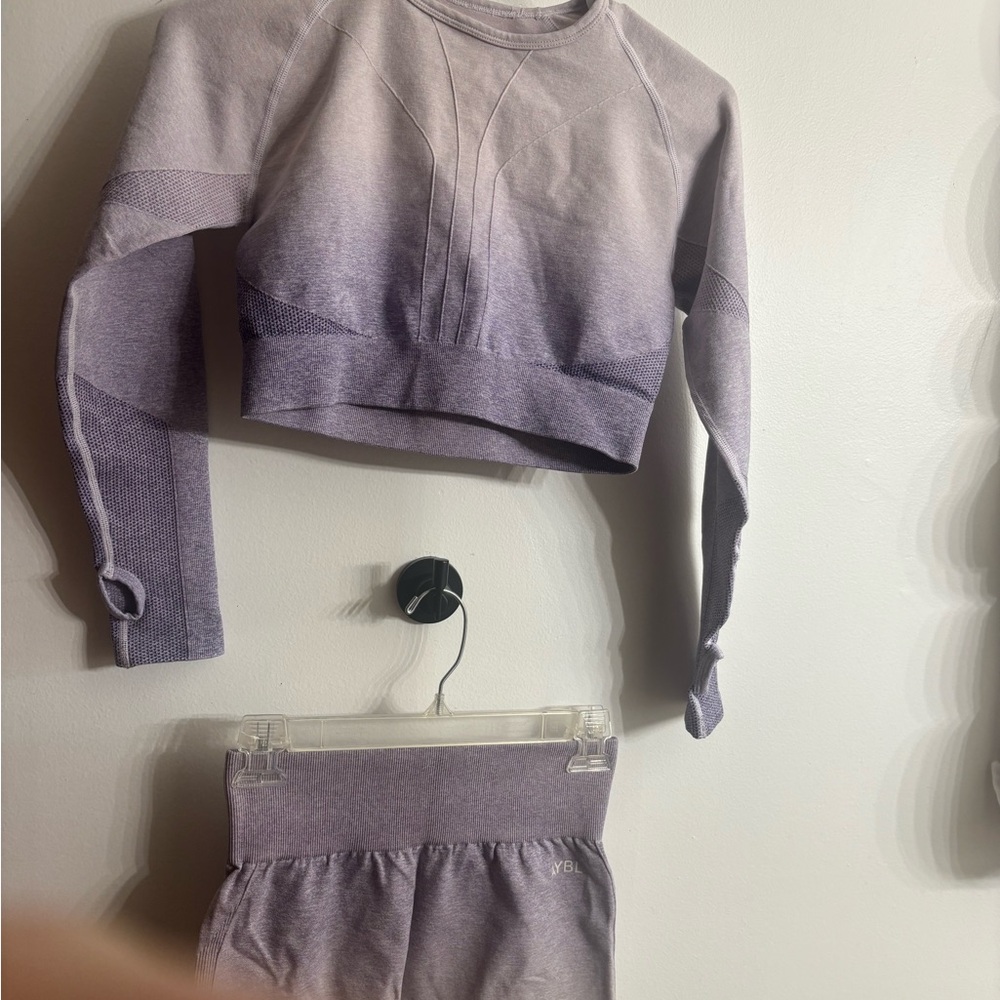 AYBL Lavender Ombre Activewear Set Size L